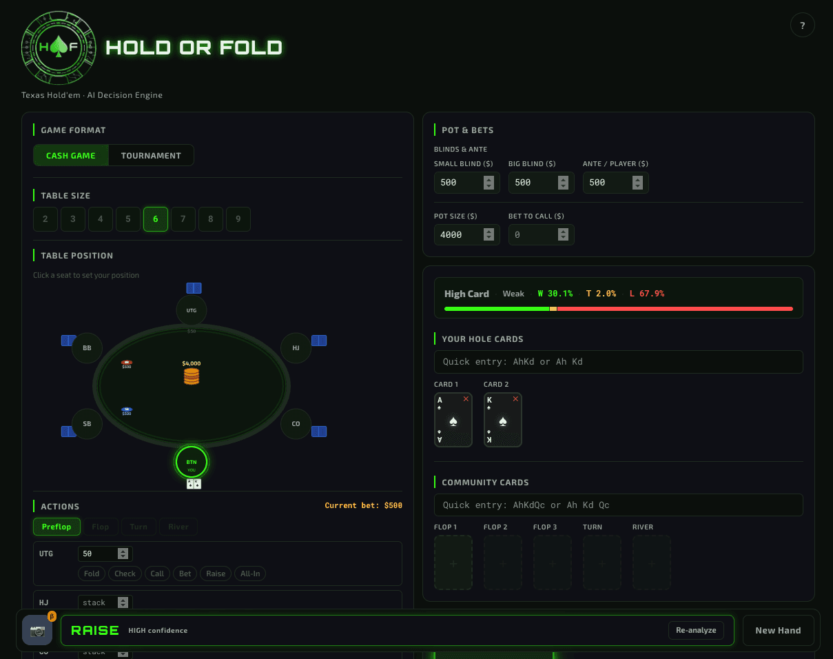 Hold or Fold screenshot